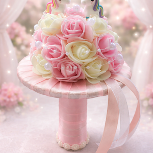 Habrózsás unikornisos ovis ballagási csokor  - Meska.hu