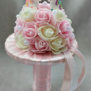 Habrózsás unikornisos ovis ballagási csokor  - otthon & életmód - virágdekoráció - virágok - virágcsokor - Meska.hu