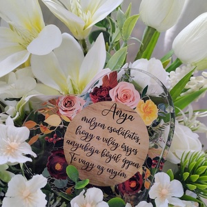 Fehér magnólia álom asztaldísz  - otthon & életmód - dekoráció - asztal és polc dekoráció - asztaldísz - Meska.hu