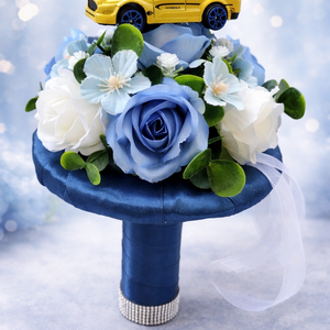 Kis autós ovis ballagási csokor  - Meska.hu