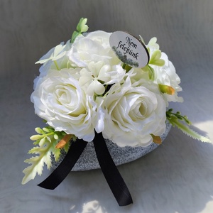 Kis szív alakú sírdísz  - Meska.hu