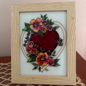 Üvegfestett keretes kép, Otthon & Életmód, Dekoráció, Kép & Falikép, Üvegkép, , MESKA