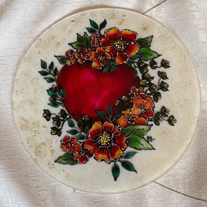 Üvegfestett falikép - otthon & életmód - dekoráció - dísztárgy - Meska.hu