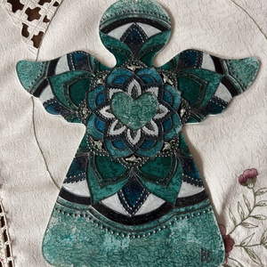 Varázslatos angyal mandala - otthon & életmód - dekoráció - dísztárgy - Meska.hu