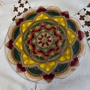 Aranyló egyensúly mandala - otthon & életmód - dekoráció - spiritualitás - mandala - Meska.hu
