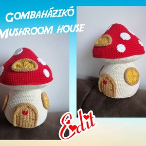 Gombaházikó, Játék & Sport, Plüssállat & Játékfigura, Más figura, Horgolás, MESKA