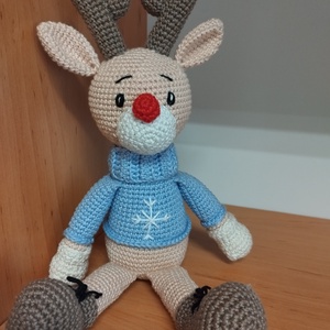 Rudolf, a rénszarvas, Játék & Sport, Plüssállat & Játékfigura, Más figura, Horgolás, MESKA