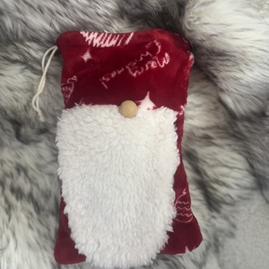 Mikulás zsák szakállal - karácsony - mikulás - mikulás zsák - Meska.hu