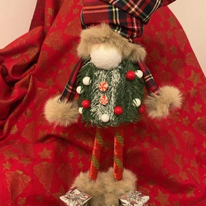 Mikulás manó, Karácsony, Mikulás, Mikulás beltéri dekoráció, Varrás, MESKA