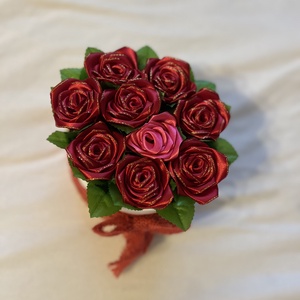 Rózsabox - otthon & életmód - virágdekoráció - virágok - virágbox - Meska.hu