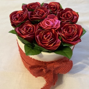 Rózsabox - otthon & életmód - virágdekoráció - virágok - virágbox - Meska.hu