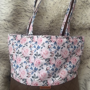 Virágos táska, Táska & Tok, Bevásárlás & Shopper táska, Shopper, textiltáska, szatyor, Varrás, MESKA