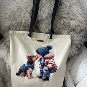 Kutyás szatyrok - táska & tok - bevásárlás & shopper táska - shopper, textiltáska, szatyor - Meska.hu