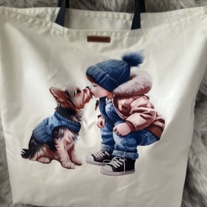 Kutyás szatyrok - táska & tok - bevásárlás & shopper táska - shopper, textiltáska, szatyor - Meska.hu