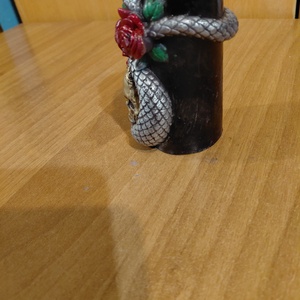 Kigyós gyertya - otthon & életmód - gyertya, illat, aroma - mécses és mécsestartó - Meska.hu