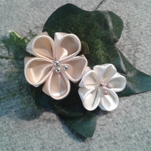 Szatén örökcsokor - esküvő - menyasszonyi- és dobócsokor - Meska.hu