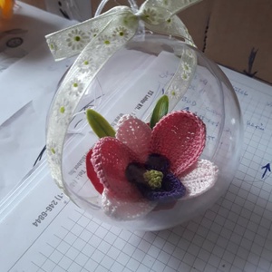 orchidea gömb - esküvő - emlék & ajándék - köszönőajándék - Meska.hu