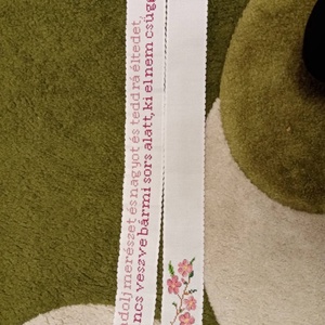 Ballagási szallag - művészet - textilkép - keresztszemes - Meska.hu