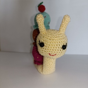  Csiga amigurumi  - játék & sport - 3 éves kor alattiaknak - alvóka & rongyi - Meska.hu