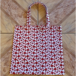 Katicás textil szatyor - táska & tok - bevásárlás & shopper táska - shopper, textiltáska, szatyor - Meska.hu