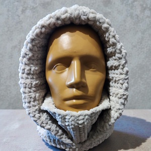 Horgolt balaklava (kapucni-garbó) - ruha & divat - sál, sapka, kendő - sapka & sál szett - Meska.hu