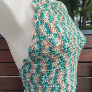 EDO Candy � kézzel horgolt színes crop top, fiatalos nyári felső 100% pamut - ruha & divat - női ruha - top - Meska.hu