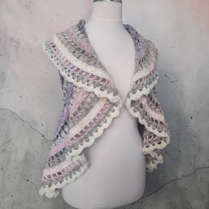 EDO � Harmony Mandala horgolt körmellény, romantikus, látványos színátmenetes boho női mellény - ruha & divat - női ruha - mellény - Meska.hu