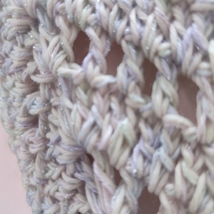 EDO � Púderfény, nagyi kocka horgolt felső - ruha & divat - női ruha - blúz - Meska.hu