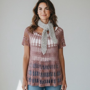 EDO � Silky Breeze, krémbarna horgolt felső, Ruha & Divat, Női ruha, Blúz, Horgolás, MESKA