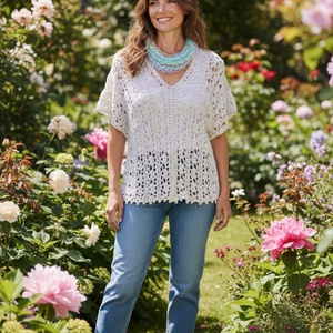 EDO � Pastel Breeze horgolt felső, Ruha & Divat, Női ruha, Blúz, Horgolás, MESKA