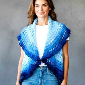 EDO � Harmony Mandala horgolt körmellény, Ruha & Divat, Női ruha, Mellény, Horgolás, MESKA