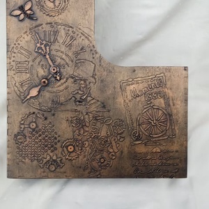 Steampunk stílusú fa irattartó papucs - otthon & életmód - papír, írószer - mappa - Meska.hu