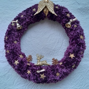 Karácsonyi ajtódísz.38 cm  - Meska.hu