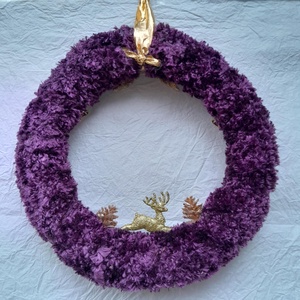 Karácsonyi ajtódísz.38 cm  - karácsony - karácsonyi lakásdekoráció - karácsonyi ajtódíszek - Meska.hu