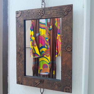  Steampunk tükör,képkeret. 40 x 30 cm. - Meska.hu