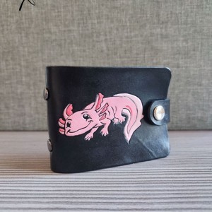 Axolotlos igazolványtartó - táska & tok - pénztárca & más tok - kártyatartó & irattartó - Meska.hu
