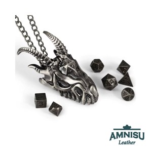 Ezüst sárkány fejes mini fém kockaszett, Játék & Sport, Szerepjáték, , MESKA