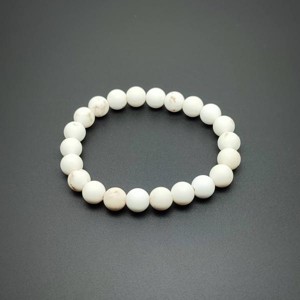 Magnezit matt golyó karkötő 8-9mm, Ékszer, Karkötő, Ásványkarkötő, , MESKA