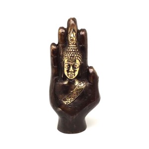 Réz figura Buddha kéz óarany 10,5x5cm, Otthon & Életmód, Dekoráció, Spiritualitás, , MESKA