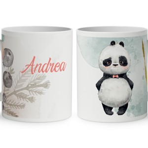 Kérd a neveddel - Édes kis panda mintás bögre, Otthon & Életmód, Konyhafelszerelés, tálalás, Tálalás, Bögre & Csésze, , MESKA