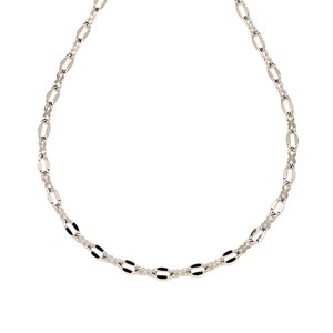 Orvosi acél ezüstszínű gyöngyszem lánc 45 cm, Ékszer, Nyaklánc, , MESKA