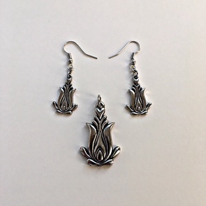 Székely Tulipán medál és fülbevaló szett - ékszer - ékszerszett - Meska.hu