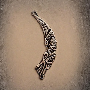 Farkasfejes amulett, Ékszer, Nyaklánc, Medál, Fémmegmunkálás, Ékszerkészítés, MESKA
