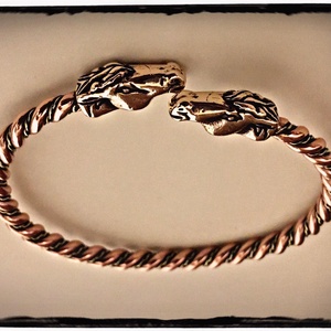 Lófejes sodrott karkötő - ékszer - karkötő - karperec - Meska.hu