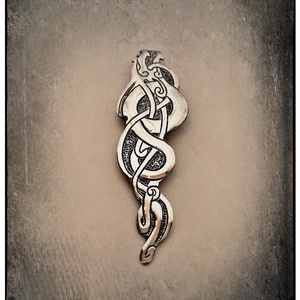 Viking sárkány amulett - ékszer - nyaklánc - medál - Meska.hu