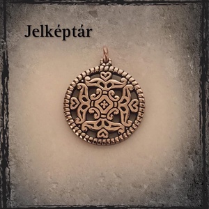 Világ Virága bronz medál, Ékszer, Nyaklánc, Medál, Fémmegmunkálás, Ékszerkészítés, MESKA