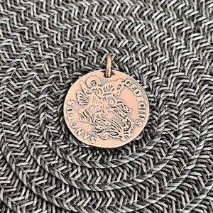 Szent György - kézi verésű amulett - ékszer - nyaklánc - medál - Meska.hu