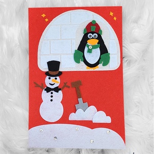 Hóember és pingvin - matatólap - Meska.hu