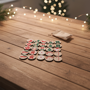 Memória játék - karácsony, Játék & Sport, Készségfejlesztő és Logikai játék, Memória játékok, Famegmunkálás, MESKA