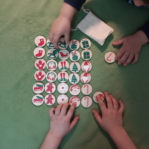 Memória játék - karácsony - játék & sport - készségfejlesztő és logikai játék - memória játékok - Meska.hu